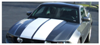2010-12 Mustang Lemans Racing Stripes - Tapered - Convertible - High Wing - No Scoop